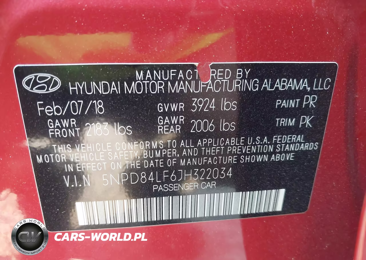 2018 Hyundai Elantra Sel VIN:5NPD84LF6JH322034 - 9