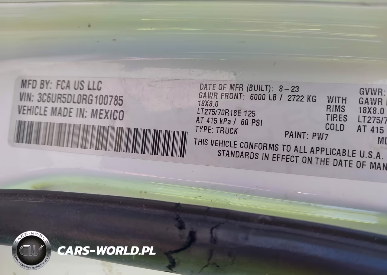 2024 Ram 2500 Big Horn 4X4 6'4 Box VIN:3C6UR5DL0RG100785 - 9