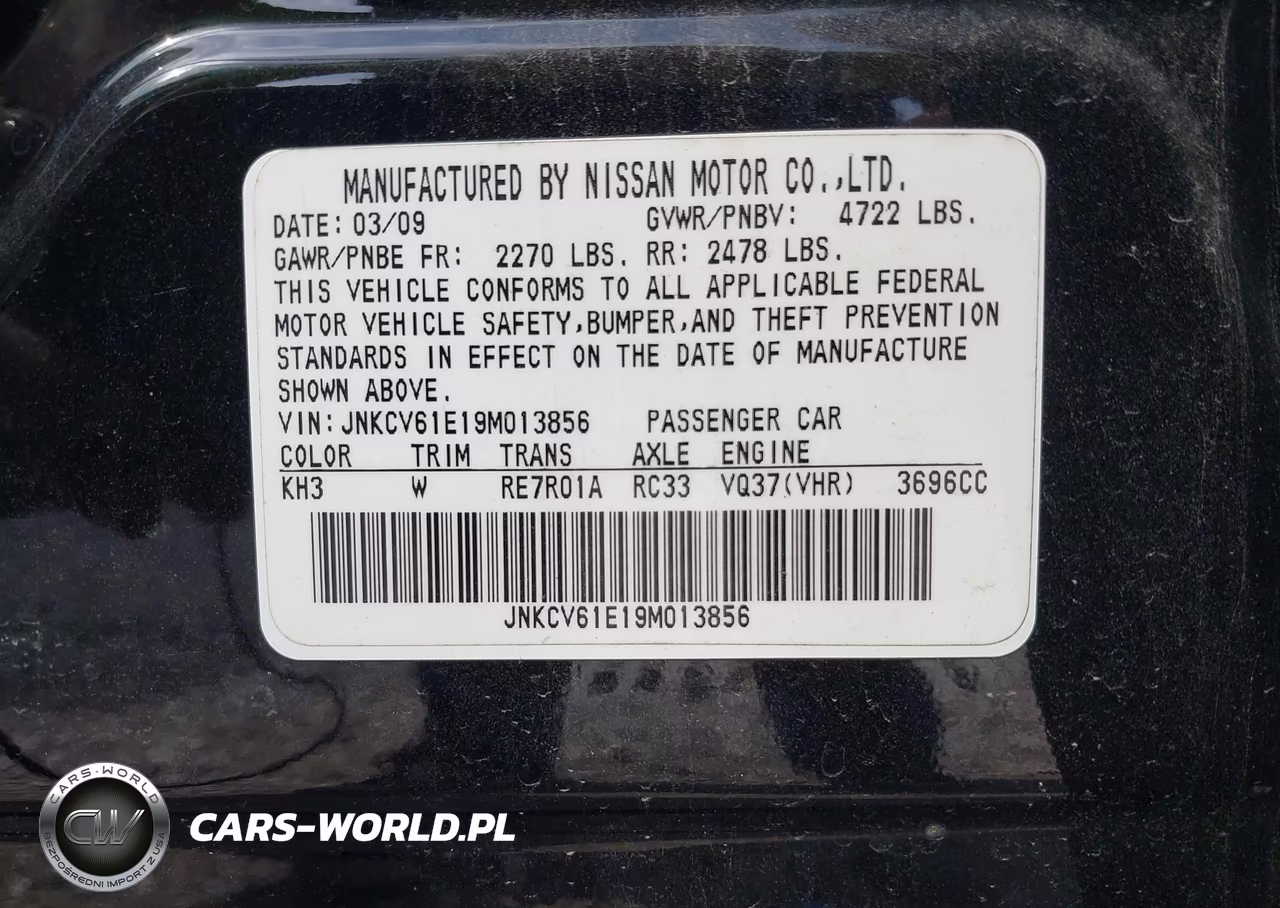 2009 Infiniti G37 Journey VIN:JNKCV61E19M013856 - 9