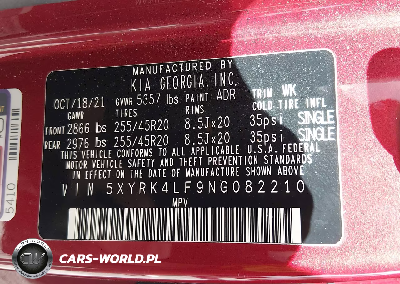 2022 Kia Sorento Sx VIN:5XYRK4LF9NG082210 - 9