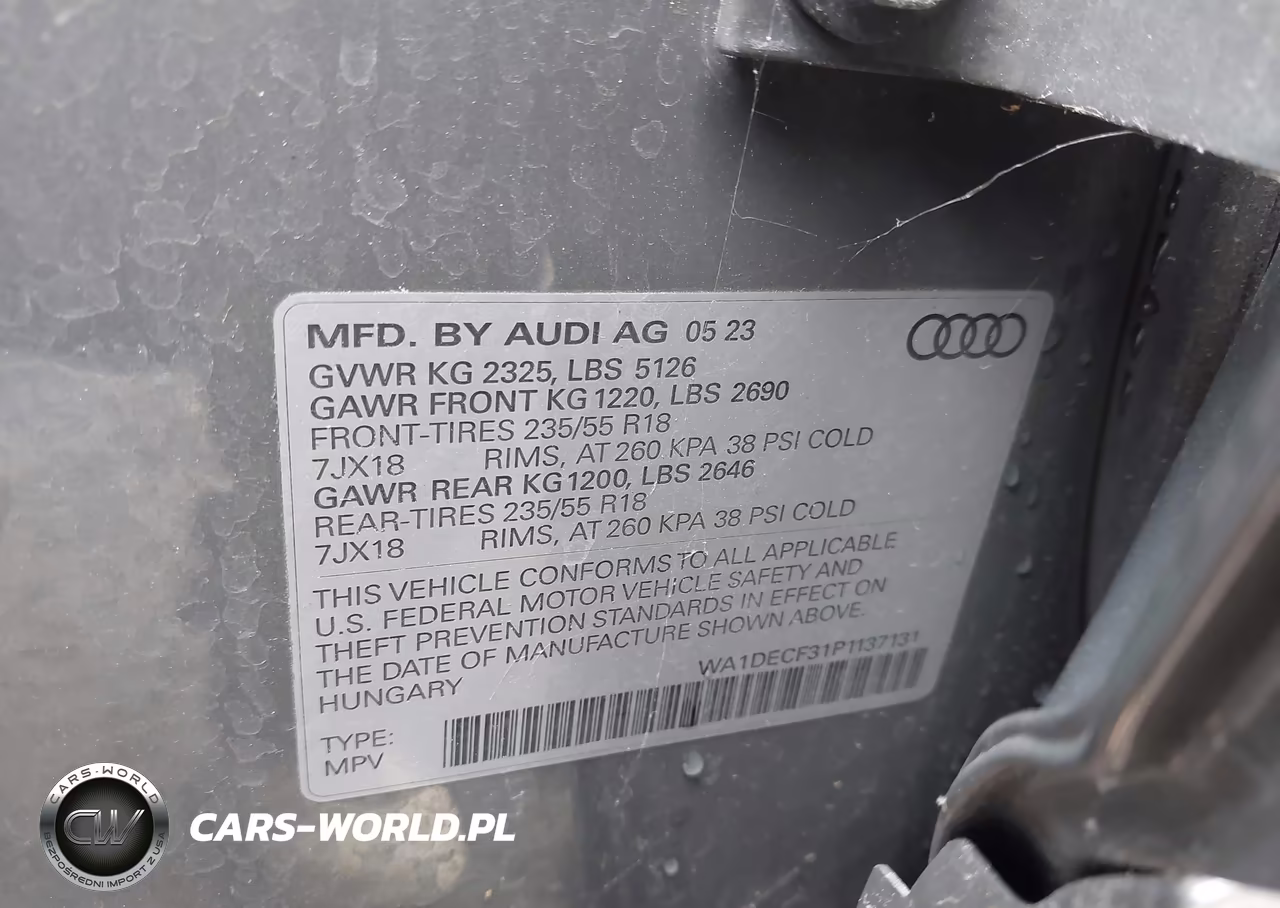 2023 Audi Q3 Premium 45 Tfsi S Line Quattro Tiptronic VIN:WA1DECF31P1137131 - 9