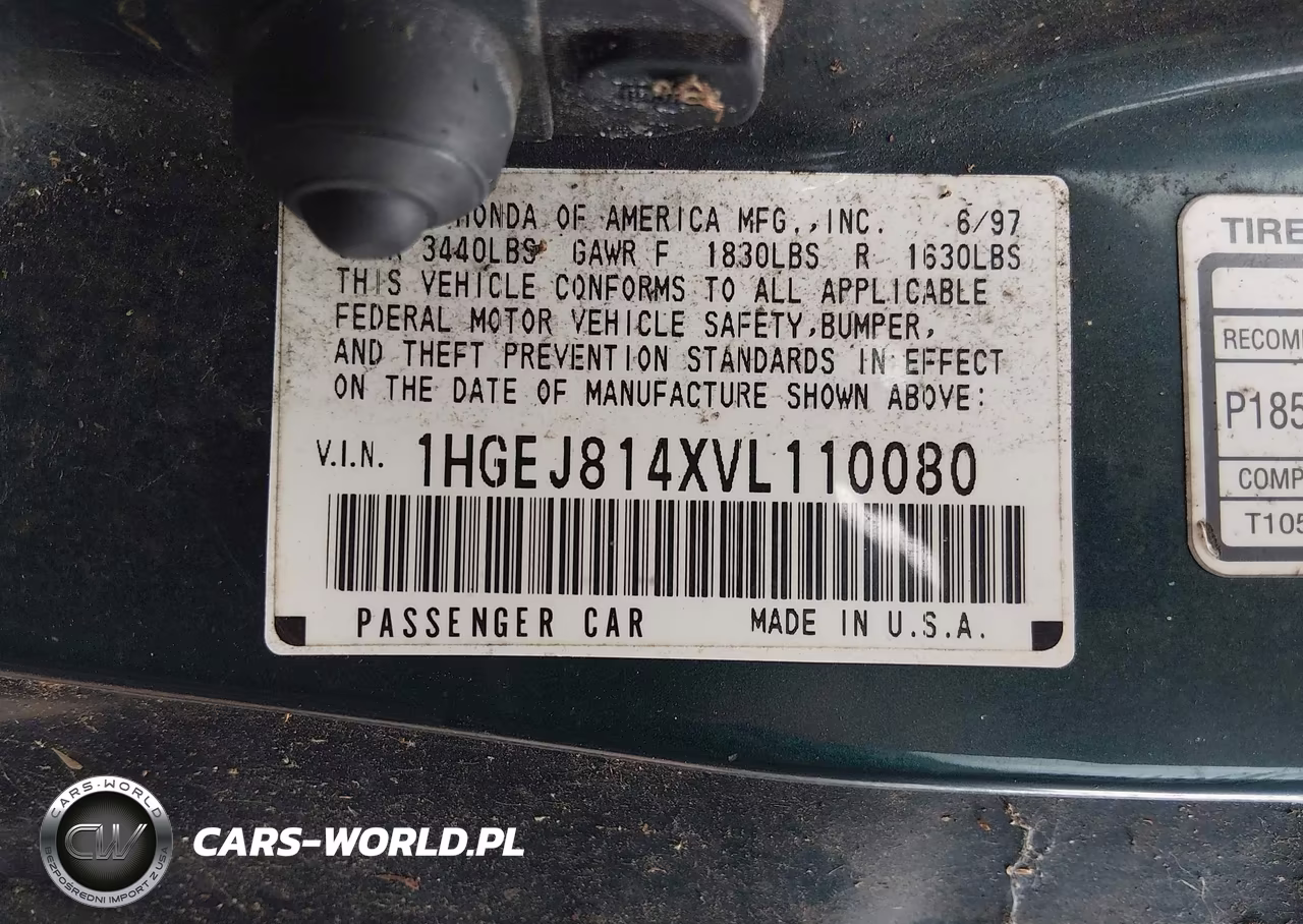 1997 Honda Civic Ex VIN:1HGEJ814XVL110080 - 9