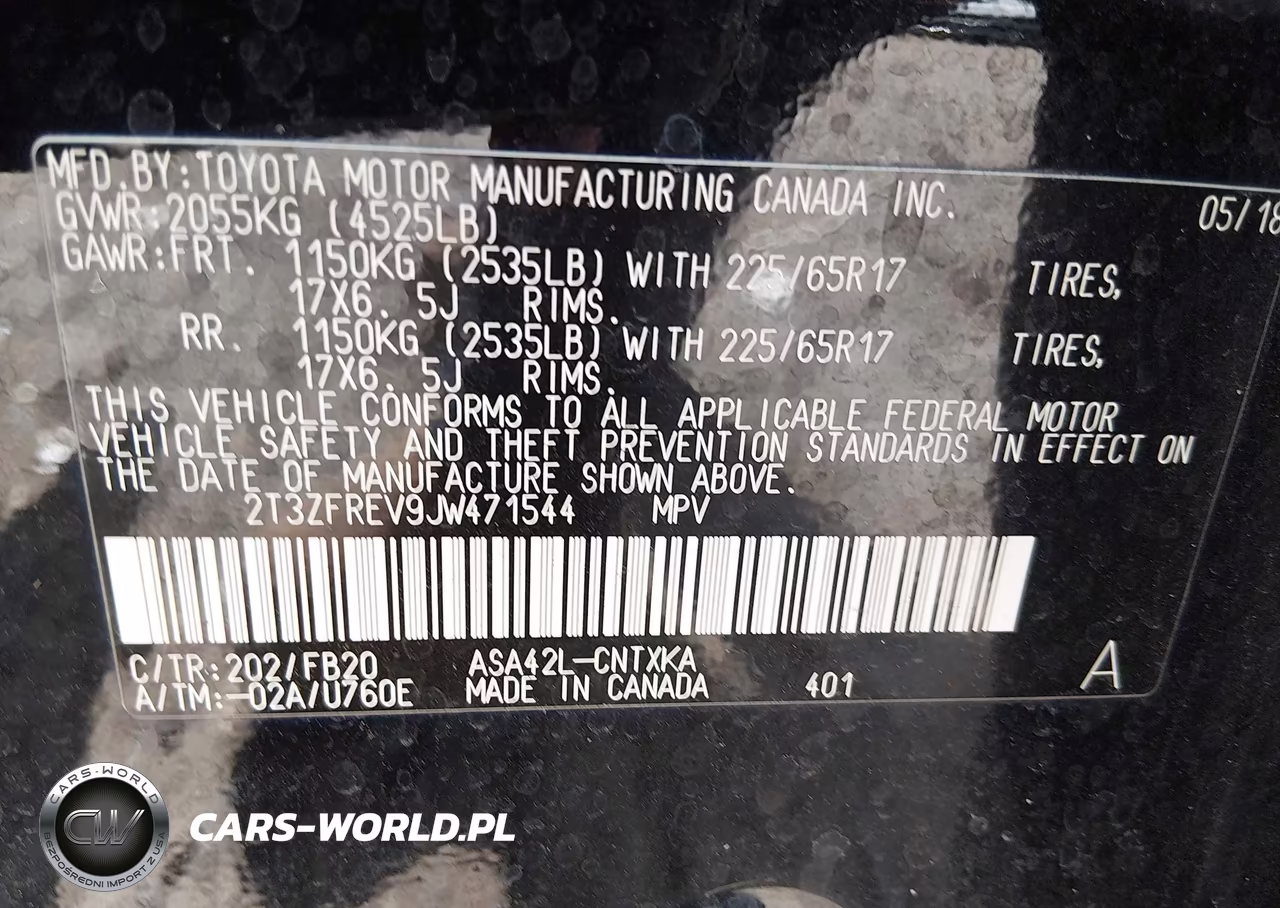 2018 Toyota Rav4 Le VIN:2T3ZFREV9JW471544 - 9