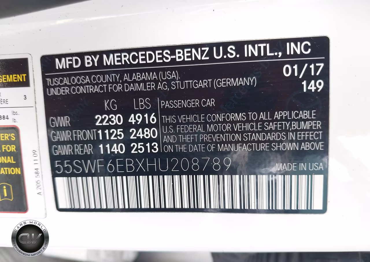 2017 Mercedes-Benz Amg C 43 4Matic VIN:55SWF6EBXHU208789 - 9
