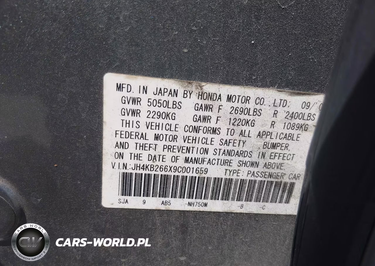 2009 Acura Rl 3.7 VIN:JH4KB266X9C001659 - 9