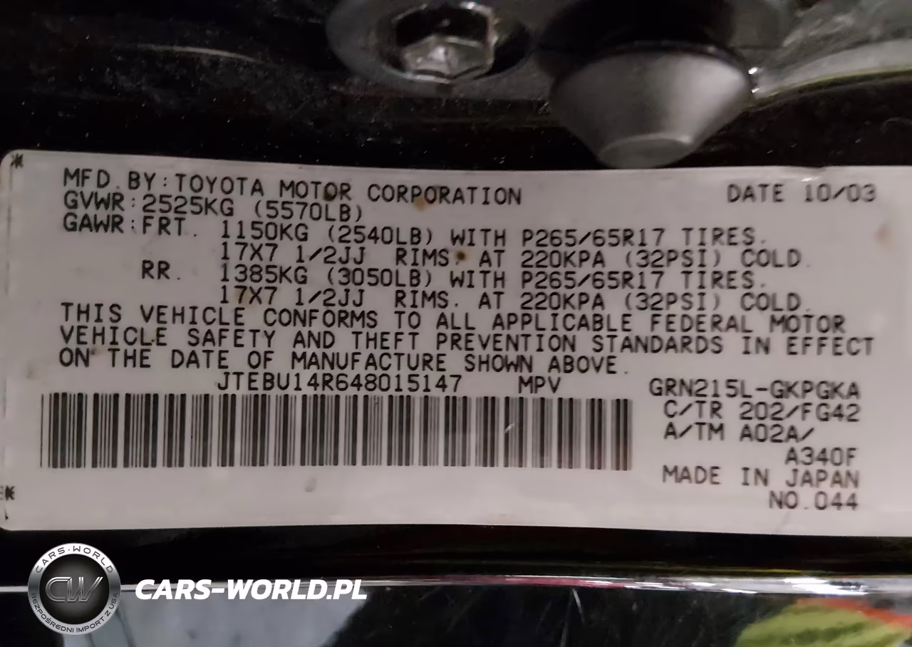 2004 Toyota 4Runner Sr5 V6 VIN:JTEBU14R648015147 - 9
