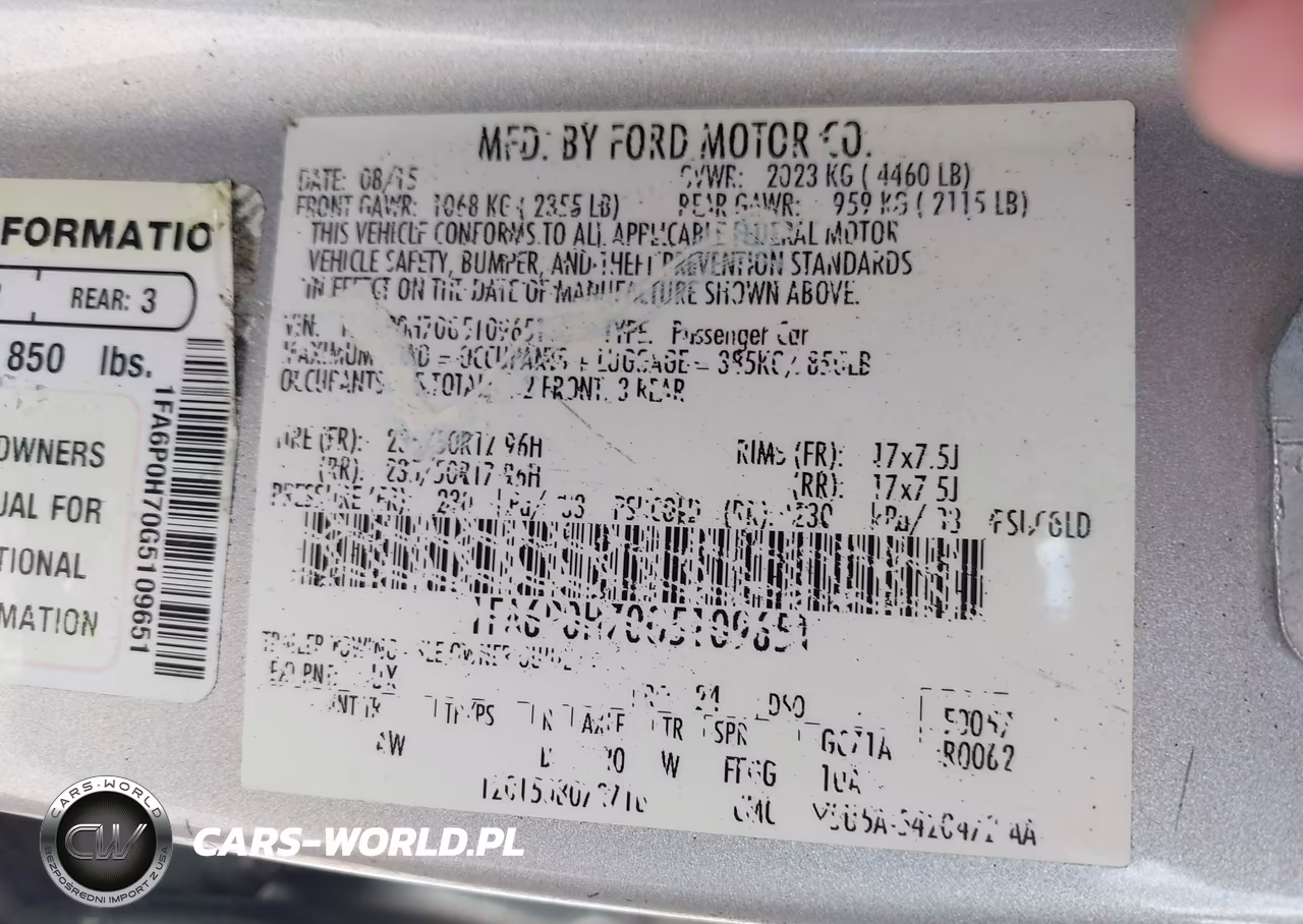 2016 Ford Fusion Se VIN:1FA6P0H70G5109651 - 9