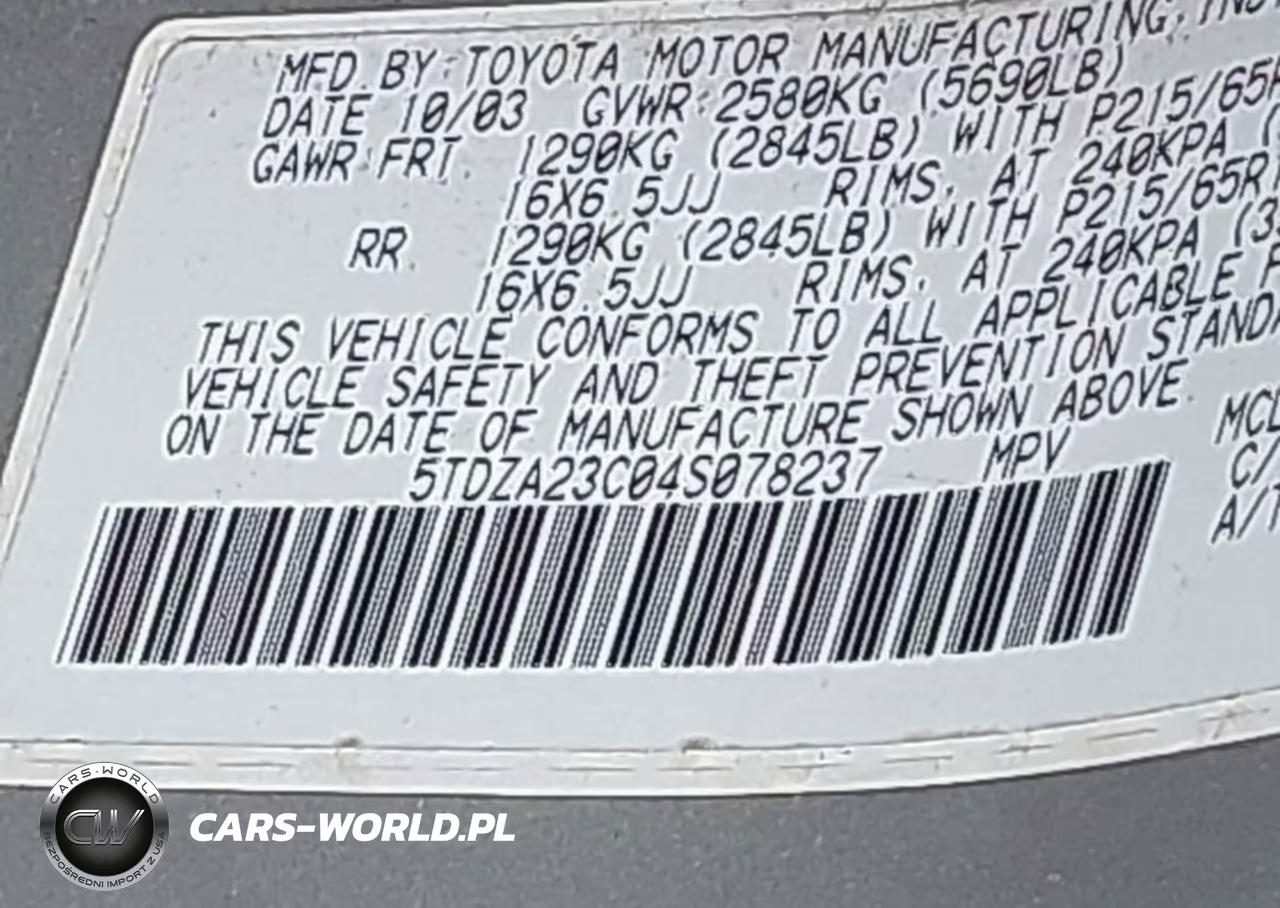2004 Toyota Sienna Le VIN:5TDZA23C04S078237 - 9