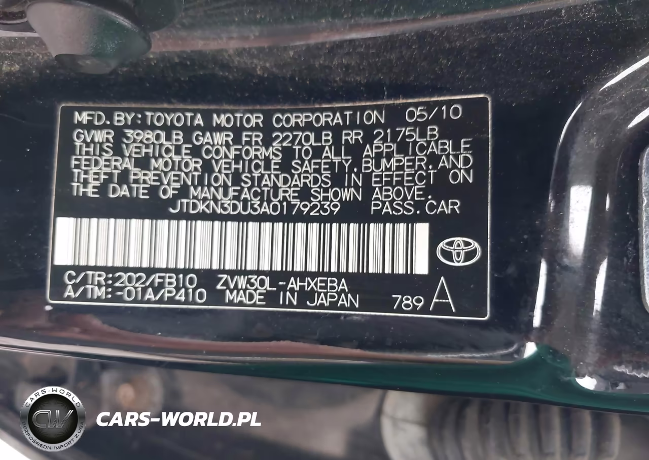 2010 Toyota Prius Iii VIN:JTDKN3DU3A0179239 - 9