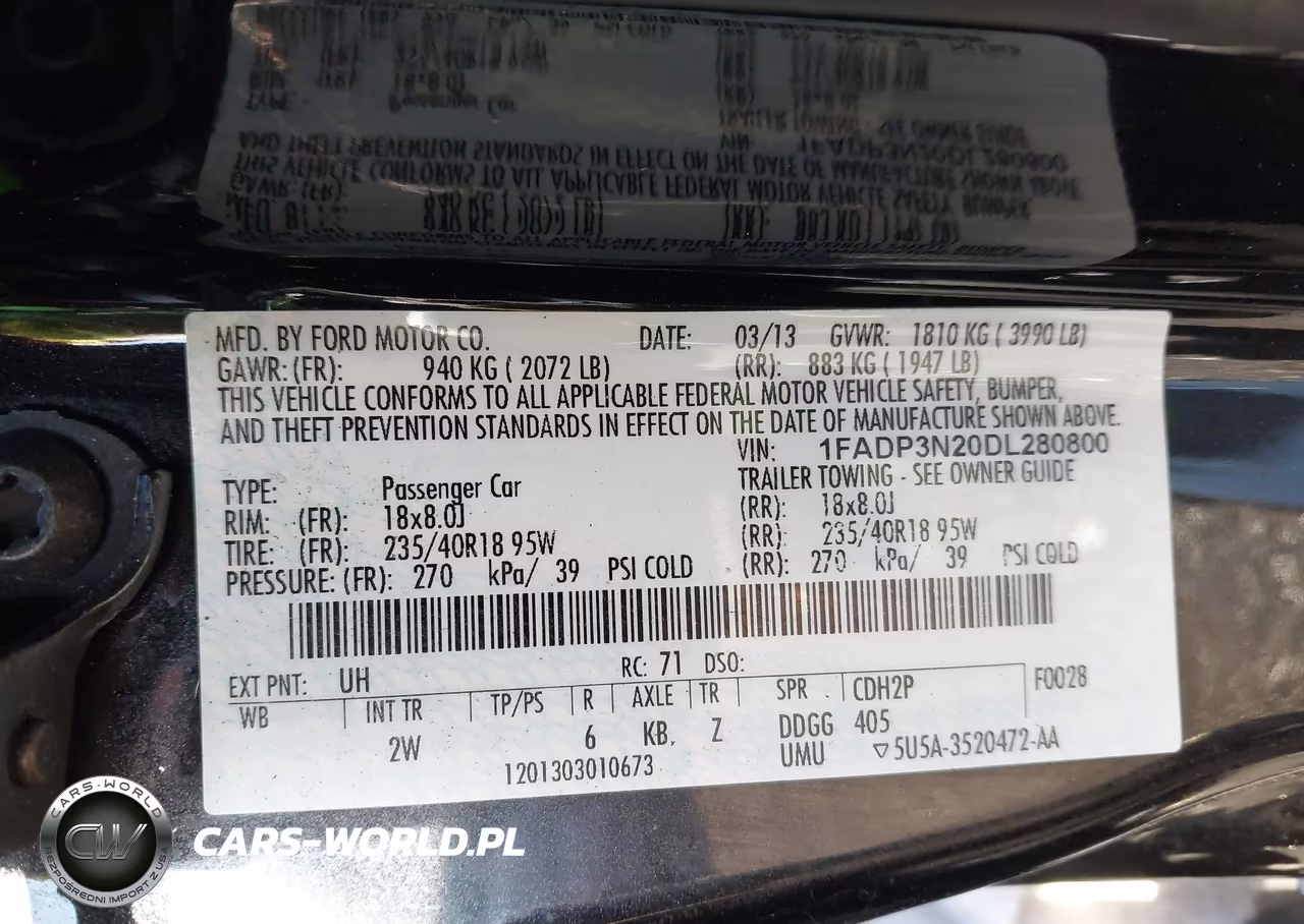 2013 Ford Focus Titanium VIN:1FADP3N20DL280800 - 9