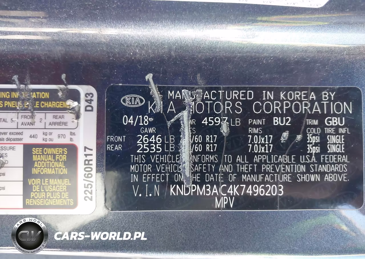 2019 Kia Sportage Lx VIN:KNDPM3AC4K7496203 - 9