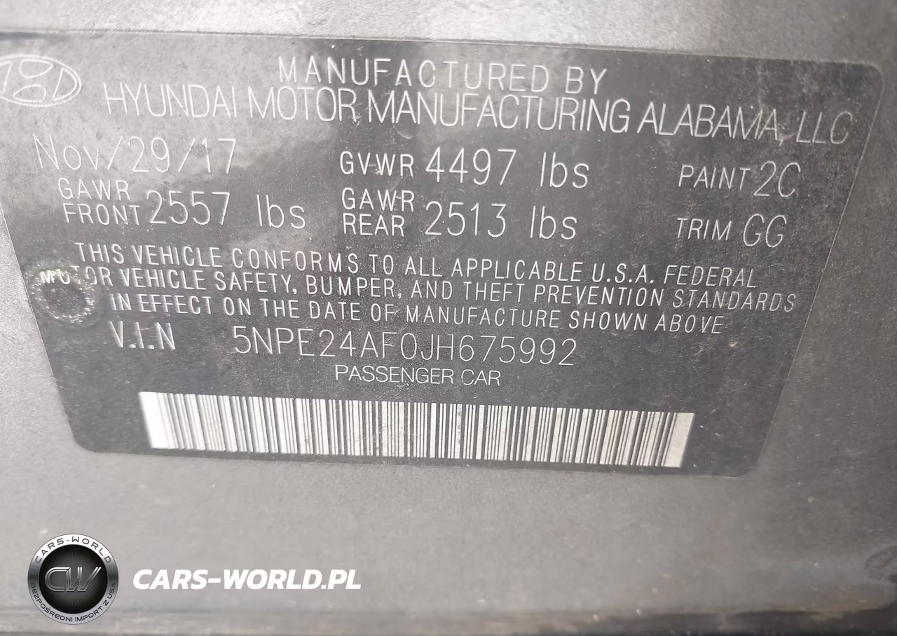 2018 Hyundai Sonata Se VIN:5NPE24AF0JH675992 - 9