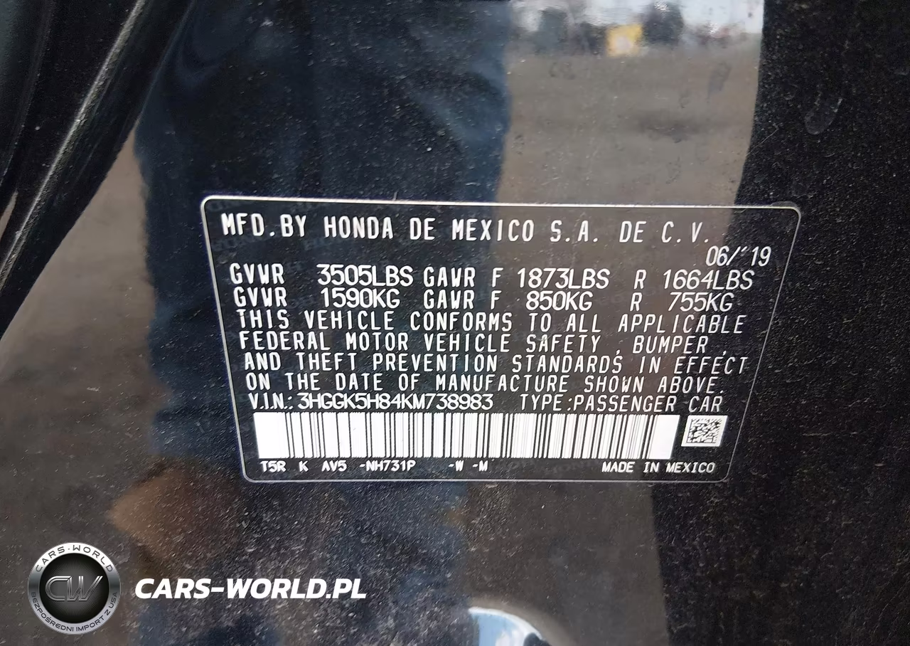 2019 Honda Fit Ex VIN:3HGGK5H84KM738983 - 9