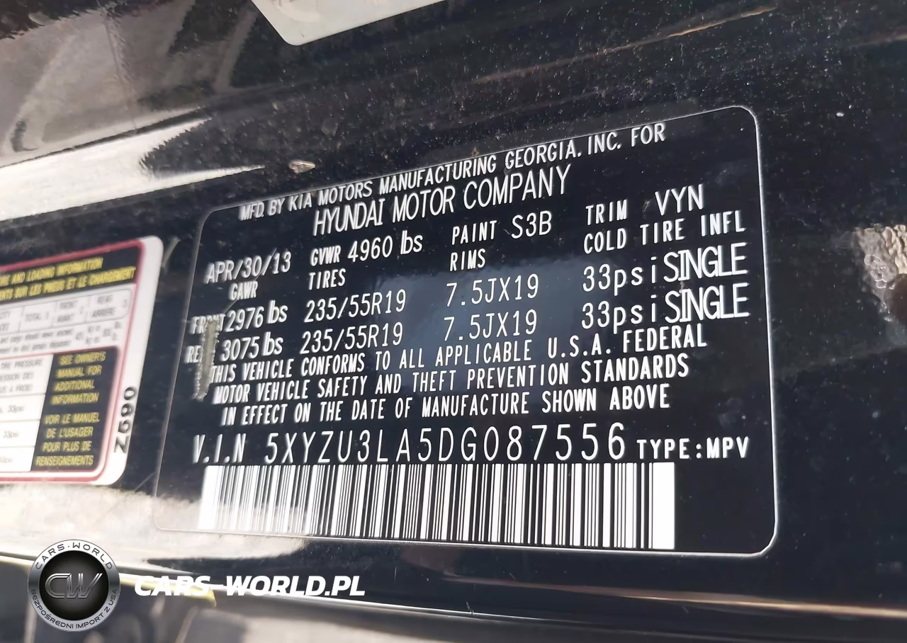 2013 Hyundai Santa Fe Sport 2.0T VIN:5XYZU3LA5DG087556 - 9