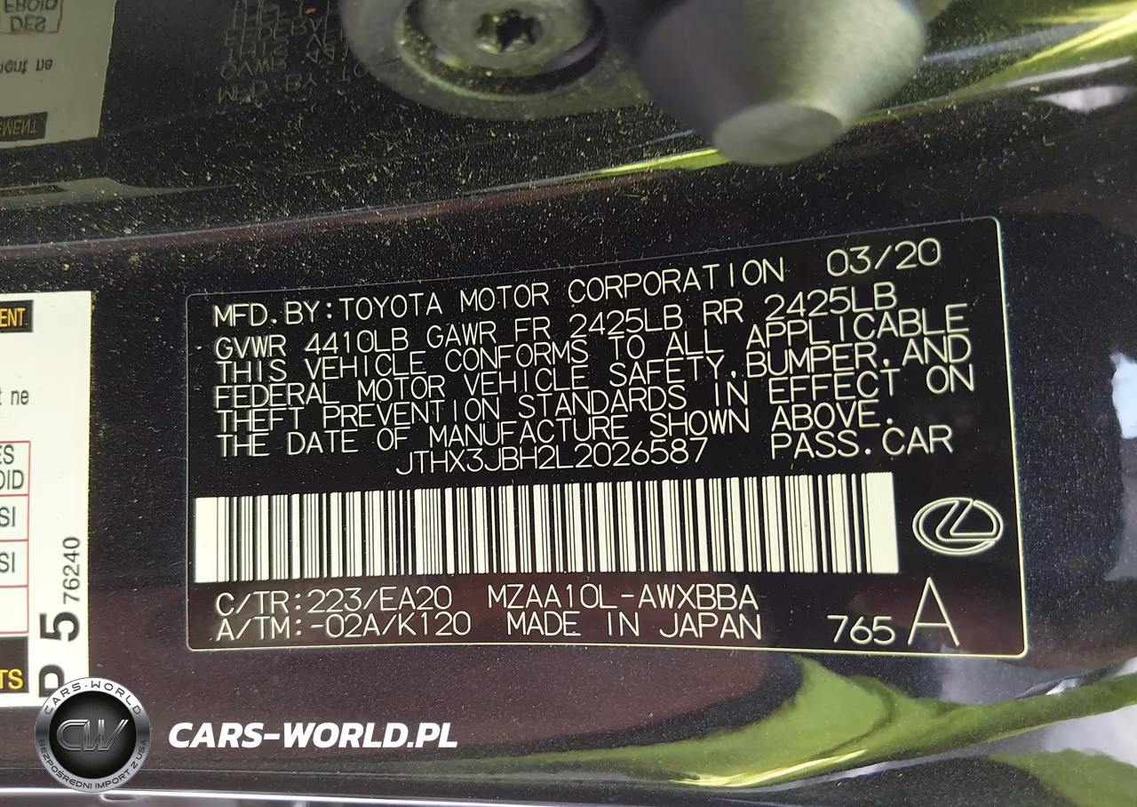 2020 Lexus Ux 200 VIN:JTHX3JBH2L2026587 - 18