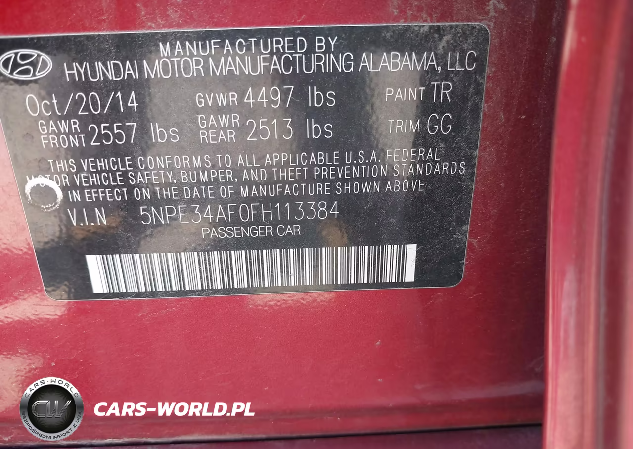 2015 Hyundai Sonata Sport VIN:5NPE34AF0FH113384 - 9