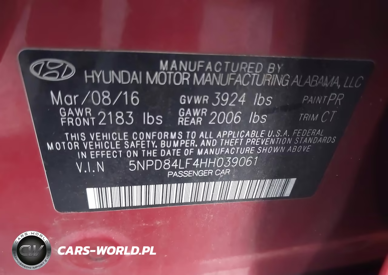 2017 Hyundai Elantra Limited VIN:5NPD84LF4HH039061 - 9