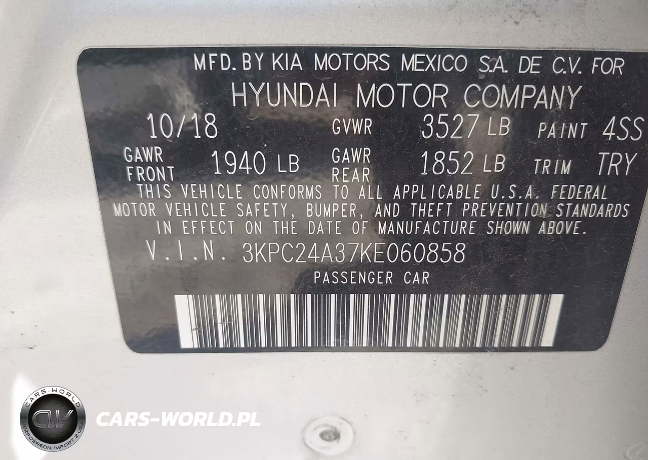 2019 Hyundai Accent Se VIN:3KPC24A37KE060858 - 9