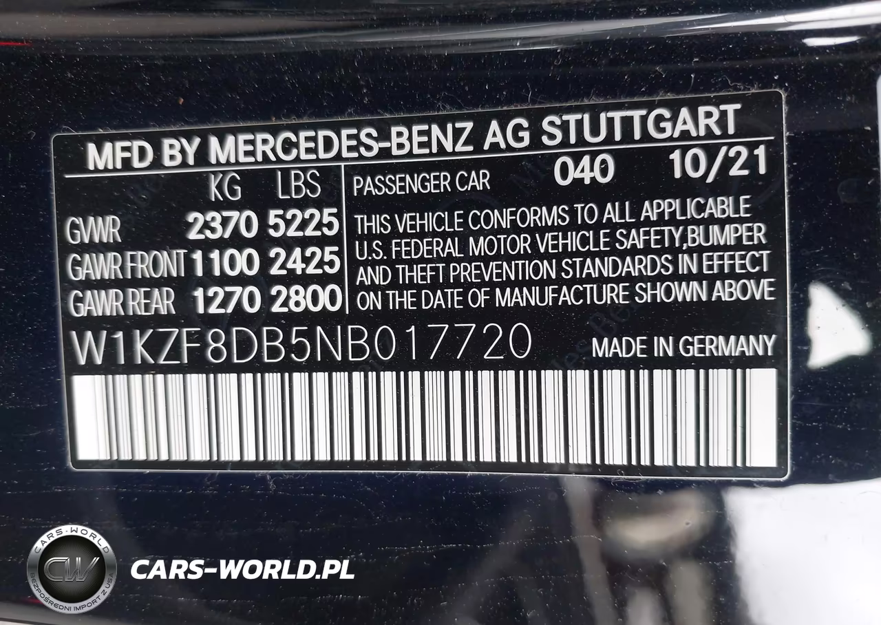 2022 Mercedes-Benz E 350 VIN:W1KZF8DB5NB017720 - 9