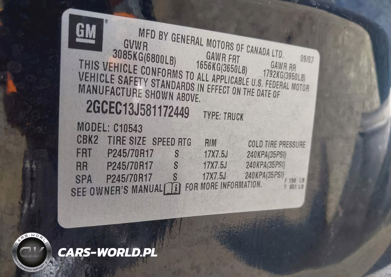 2008 Chevrolet Silverado 1500 Lt1 VIN:2GCEC13J581172449 - 9