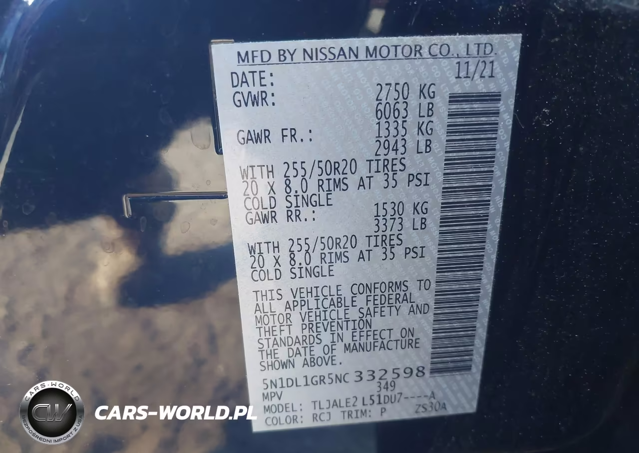 2022 Infiniti Qx60 Sensory VIN:5N1DL1GR5NC332598 - 9