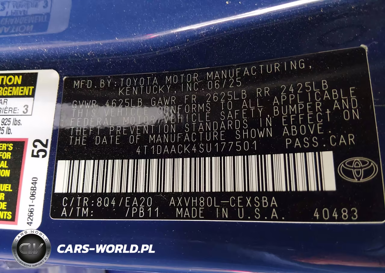 2025 Toyota Camry Se VIN:4T1DAACK4SU177501 - 9
