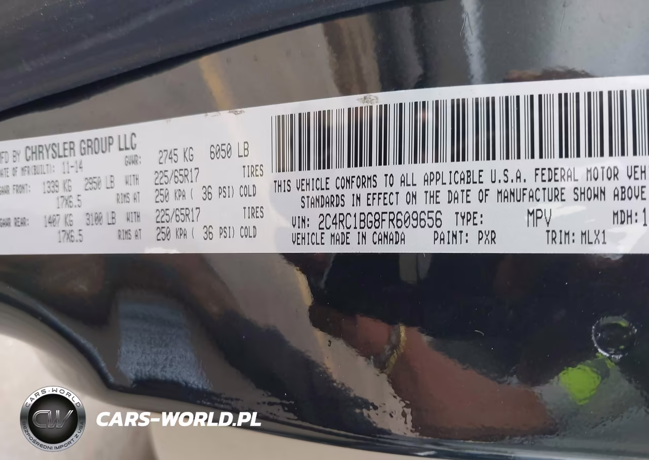 2015 Chrysler Town & Country Touring VIN:2C4RC1BG8FR609656 - 9
