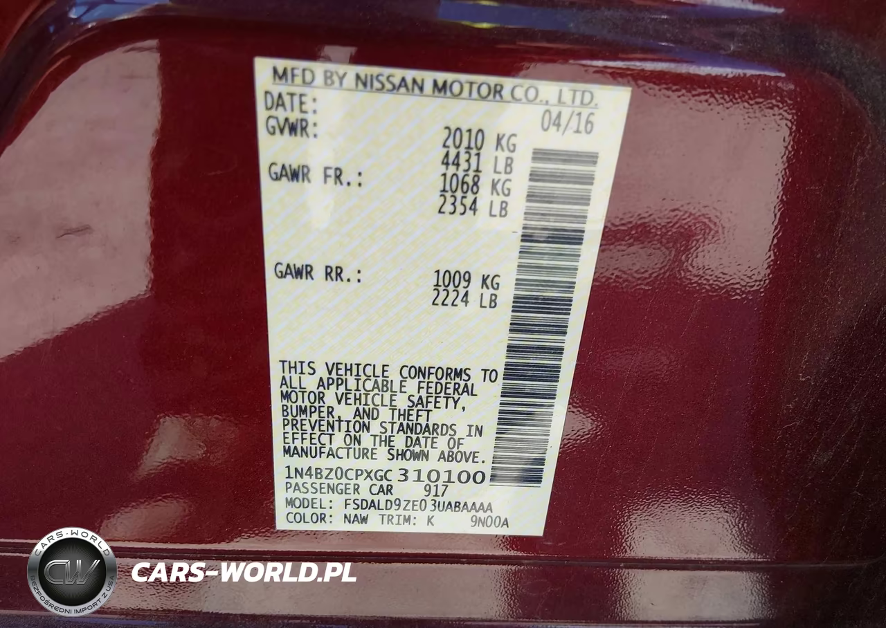 2016 Nissan Leaf S-Sl-Sv VIN:1N4BZ0CPXGC310100 - 9