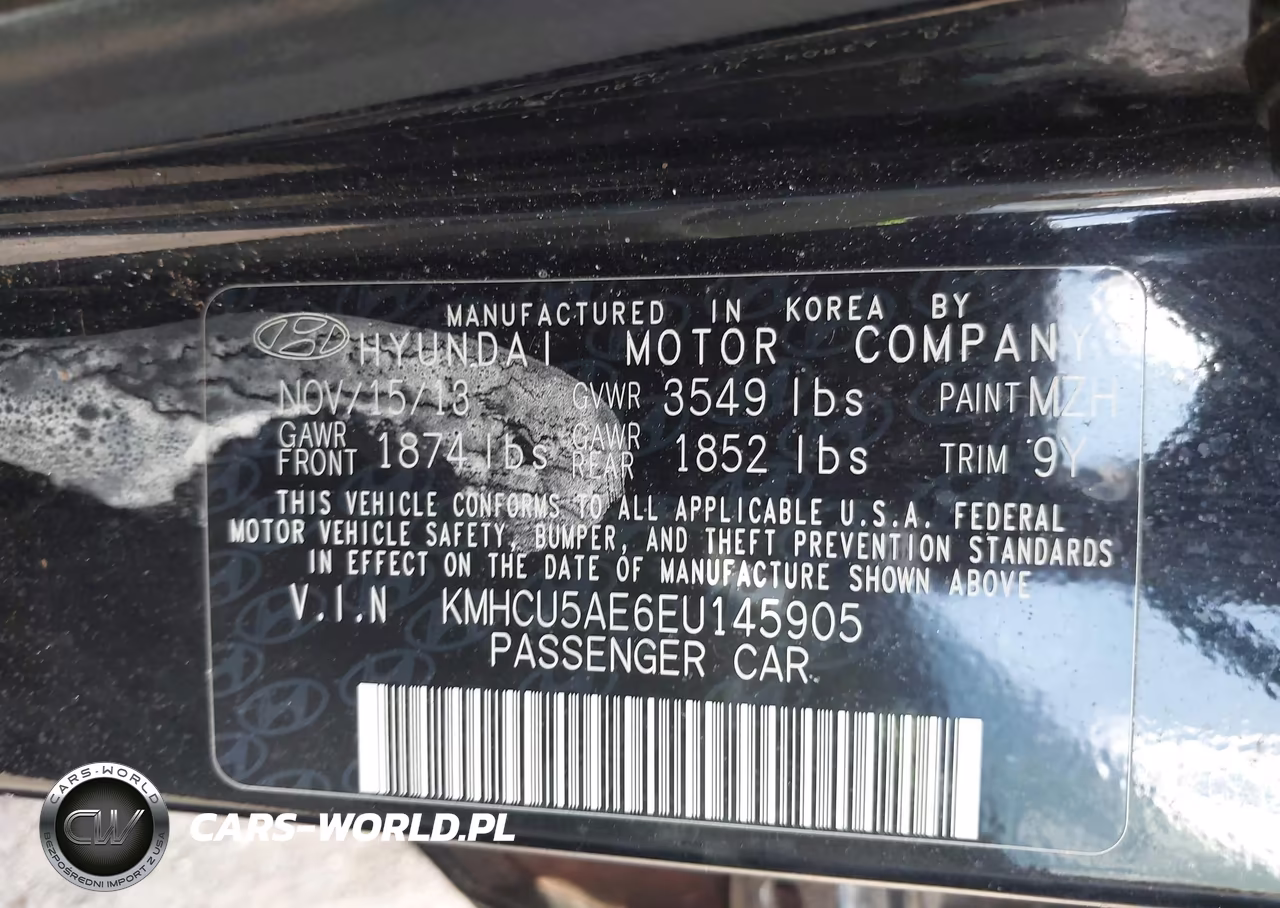 2014 Hyundai Accent Se VIN:KMHCU5AE6EU145905 - 9