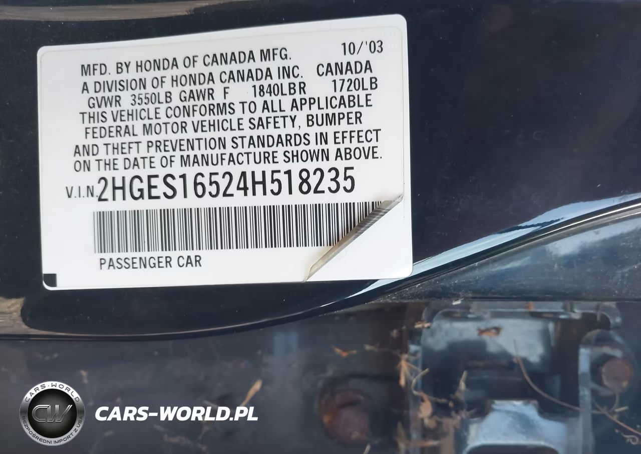 2004 Honda Civic Lx VIN:2HGES16524H518235 - 9