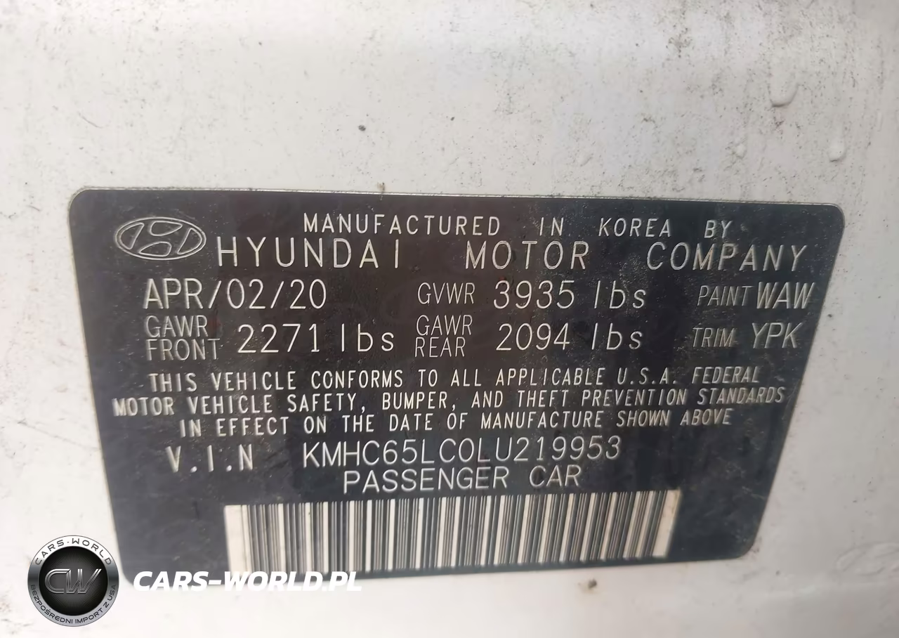 2020 Hyundai Ioniq Hybrid Blue VIN:KMHC65LC0LU219953 - 9