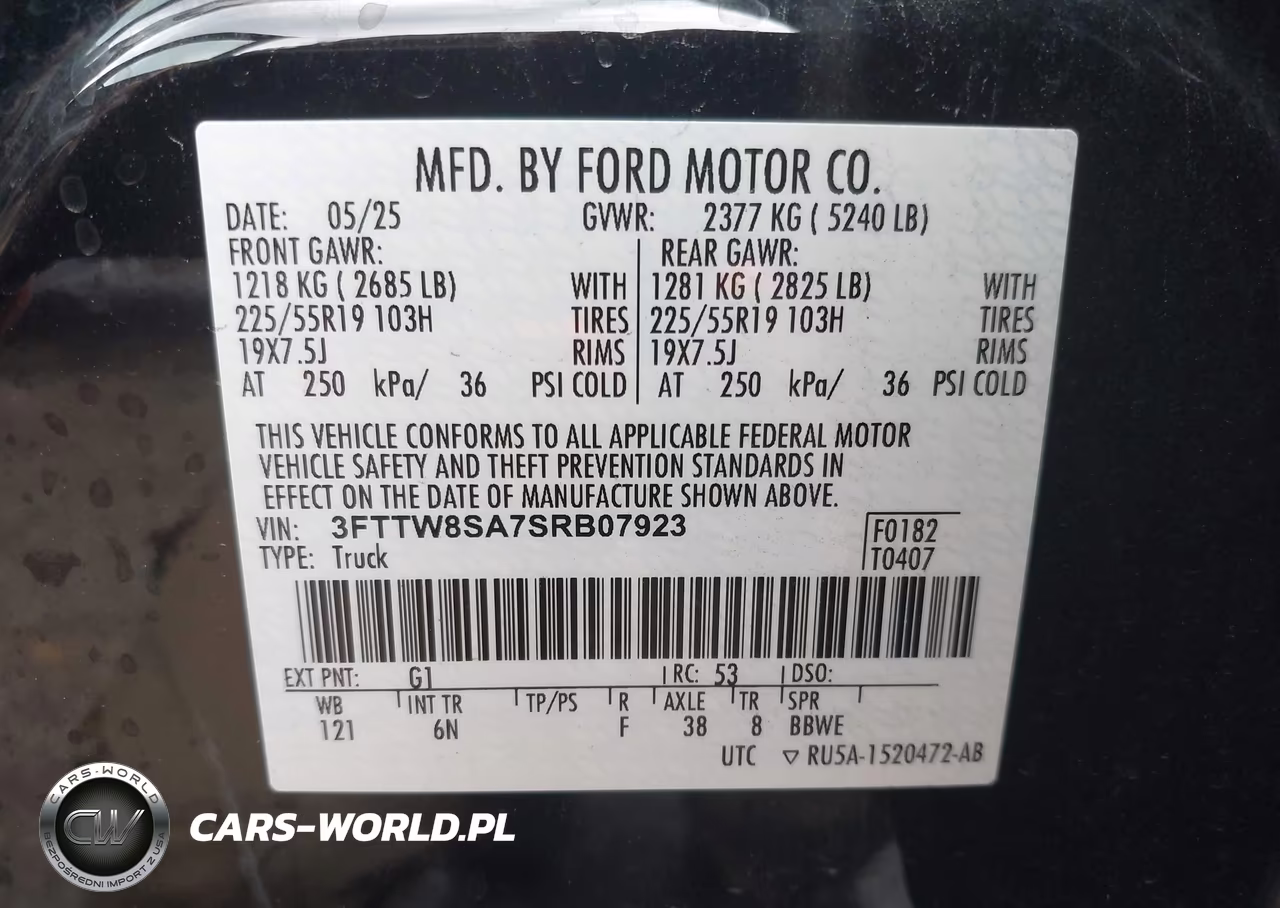 2025 Ford Maverick Lariat VIN:3FTTW8SA7SRB07923 - 9
