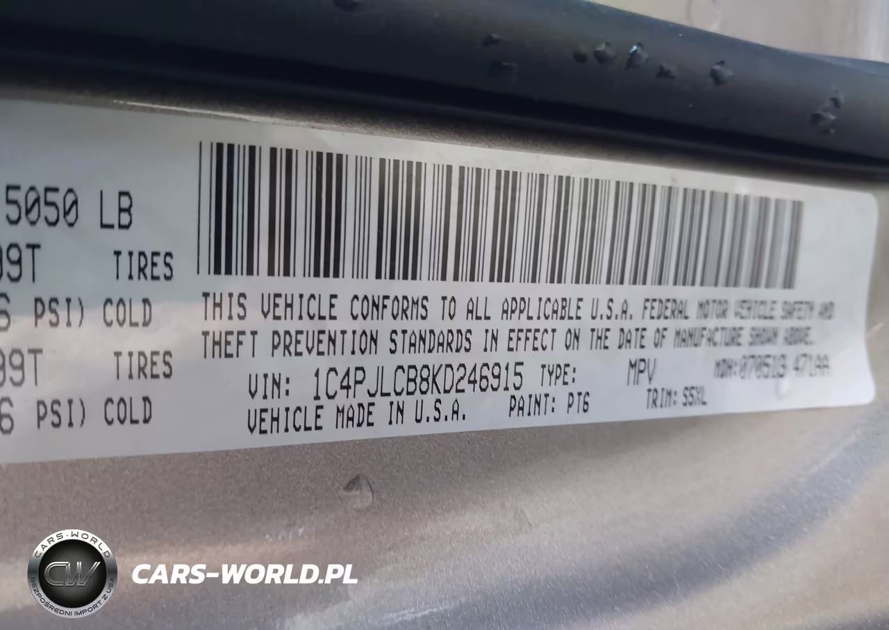 2019 Jeep Cherokee Latitude Fwd VIN:1C4PJLCB8KD246915 - 9