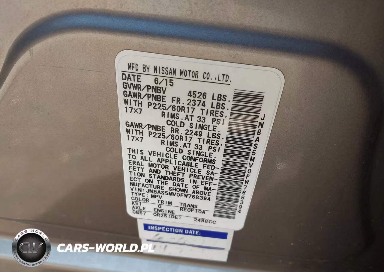 2015 Nissan Rogue Select S VIN:JN8AS5MV0FW768394 - 9