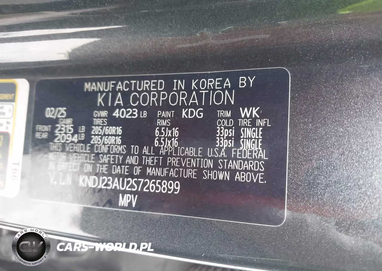 2025 Kia Soul Lx VIN:KNDJ23AU2S7265899 - 9