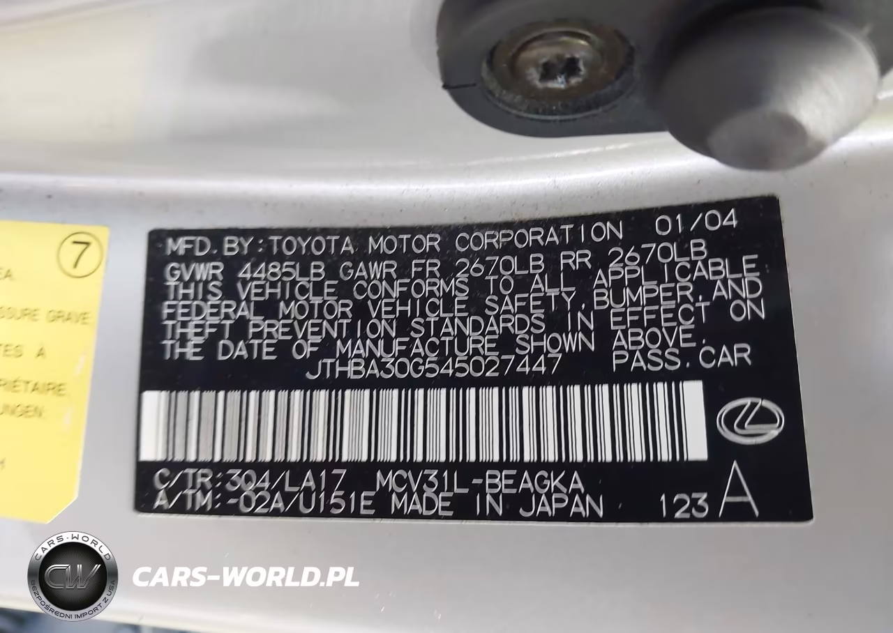 2004 Lexus Es 330 VIN:JTHBA30G545027447 - 9