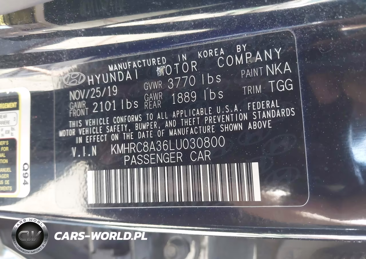 2020 Hyundai Venue Sel VIN:KMHRC8A36LU030800 - 9