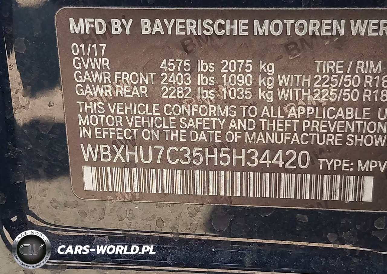 2017 BMW X1 Sdrive28I VIN:WBXHU7C35H5H34420 - 9