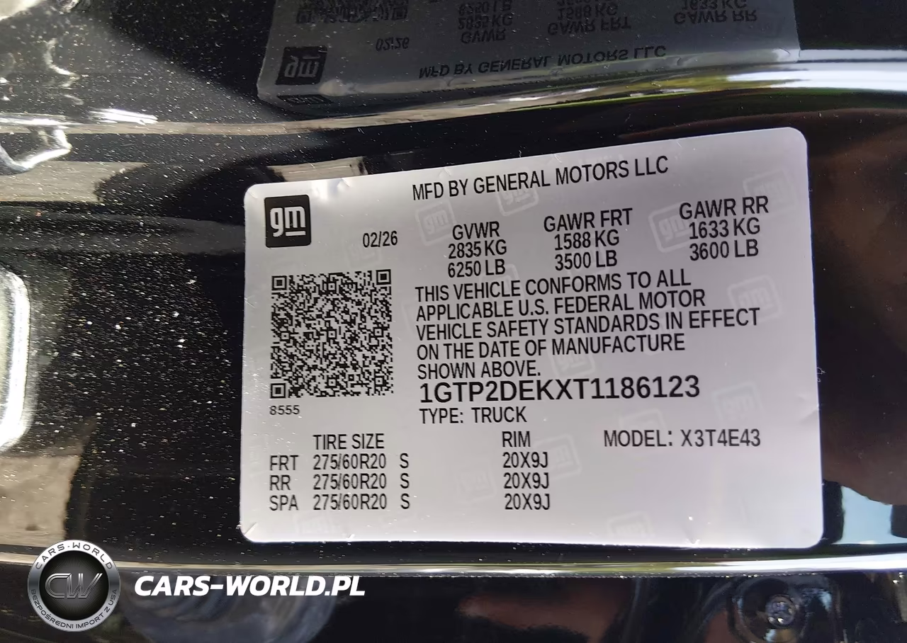 2026 GMC Canyon At4, 4Wd VIN:1GTP2DEKXT1186123 - 9