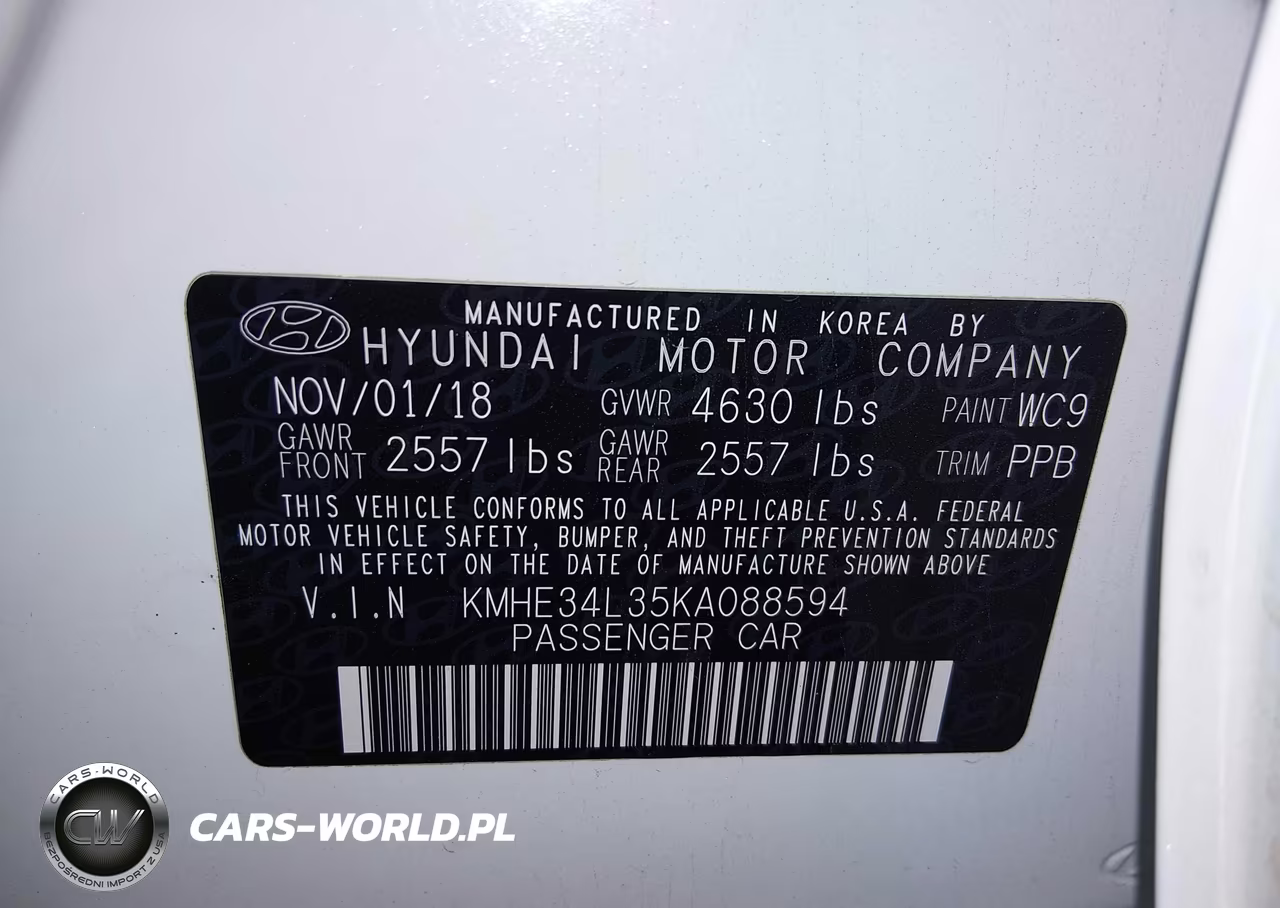 2019 Hyundai Sonata Hybrid Limited VIN:KMHE34L35KA088594 - 9