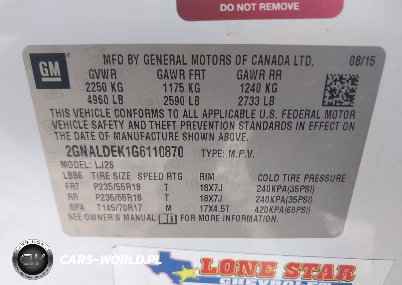 2016 Chevrolet Equinox Ltz VIN:2GNALDEK1G6110870 - 9