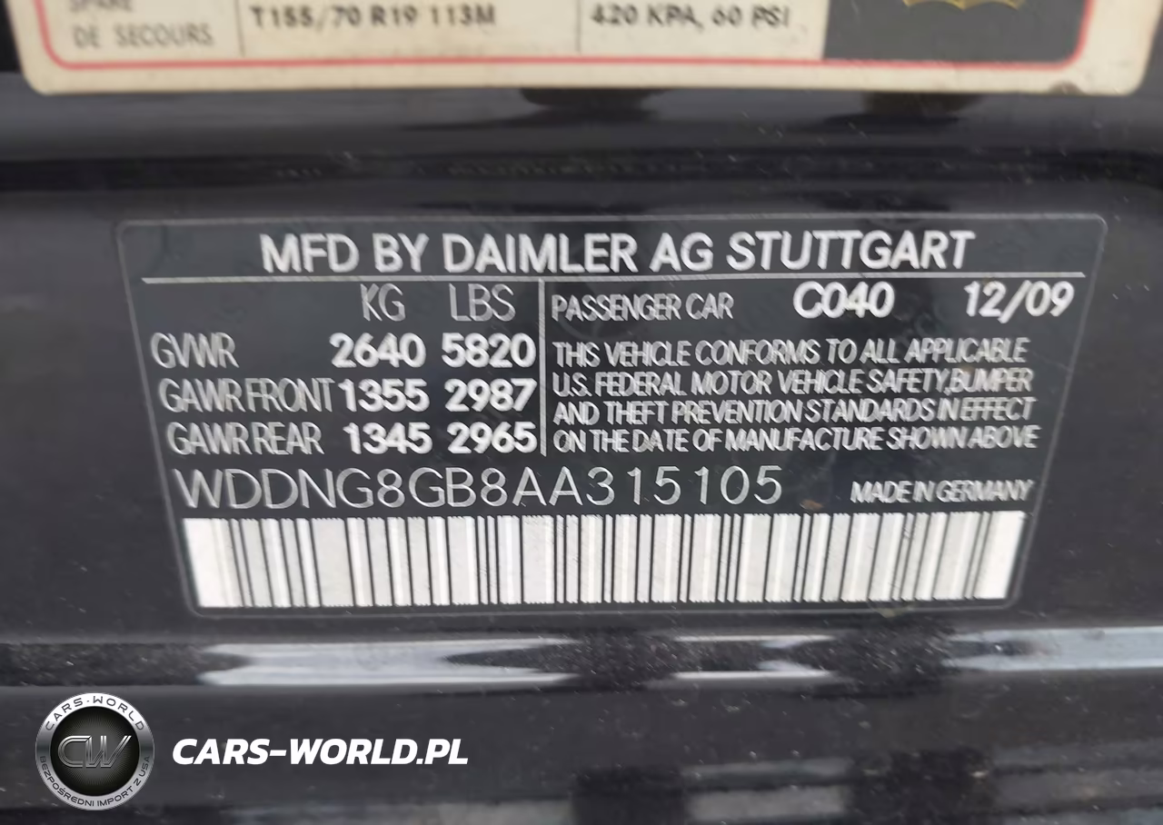 2010 Mercedes-Benz S 550 4Matic VIN:WDDNG8GB8AA315105 - 9