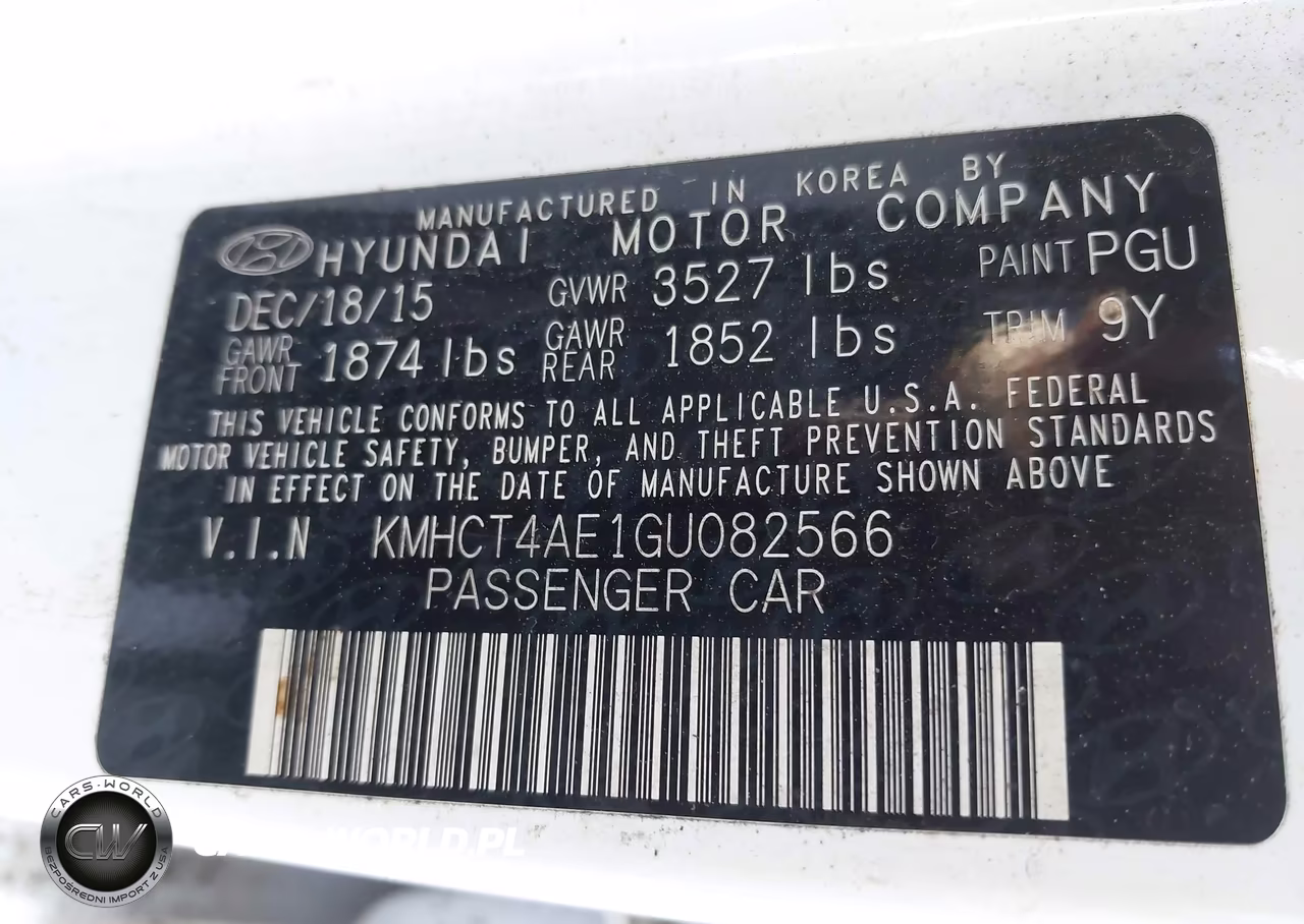 2016 Hyundai Accent Se VIN:KMHCT4AE1GU082566 - 9