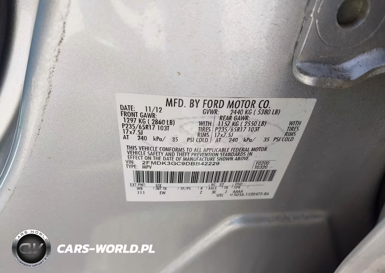 2013 Ford Edge Se VIN:2FMDK3GC9DBB42229 - 9
