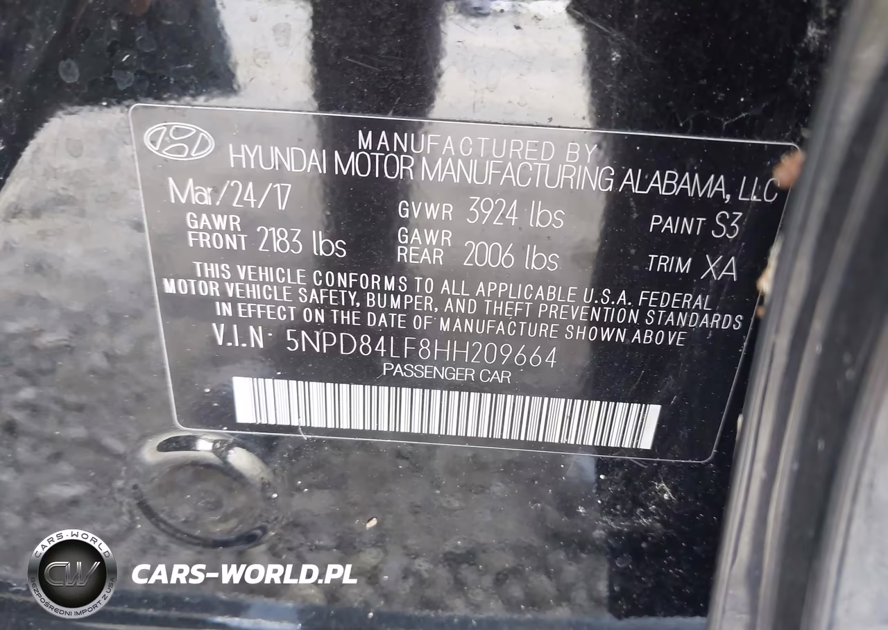 2017 Hyundai Elantra Value Edition VIN:5NPD84LF8HH209664 - 9