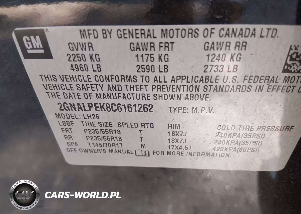 2012 Chevrolet Equinox 2Lt VIN:2GNALPEK8C6161262 - 9