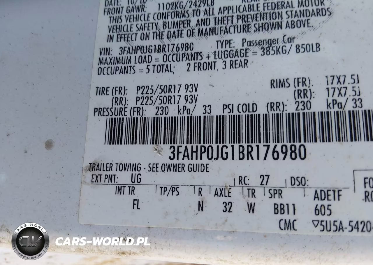 2011 Ford Fusion Sel VIN:3FAHP0JG1BR176980 - 9