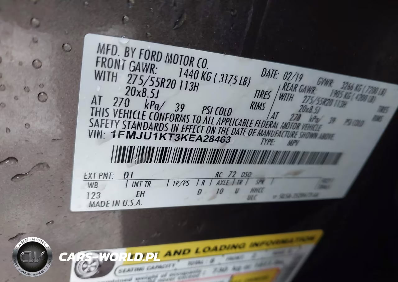 2019 Ford Expedition Limited VIN:1FMJU1KT3KEA28463 - 9