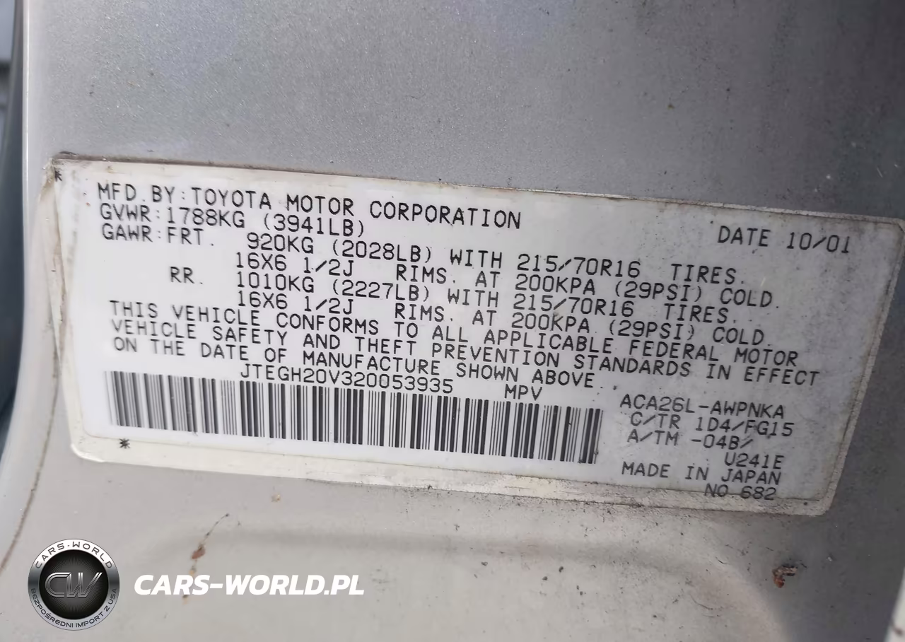 2002 Toyota Rav4 VIN:JTEGH20V320053935 - 9