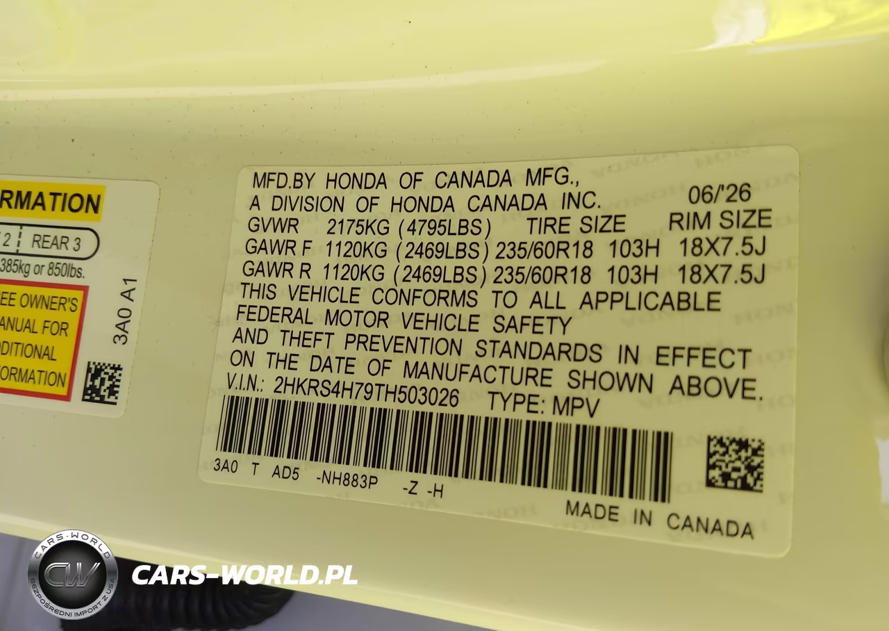 2026 Honda Cr-V Ex-L Awd VIN:2HKRS4H79TH503026 - 9